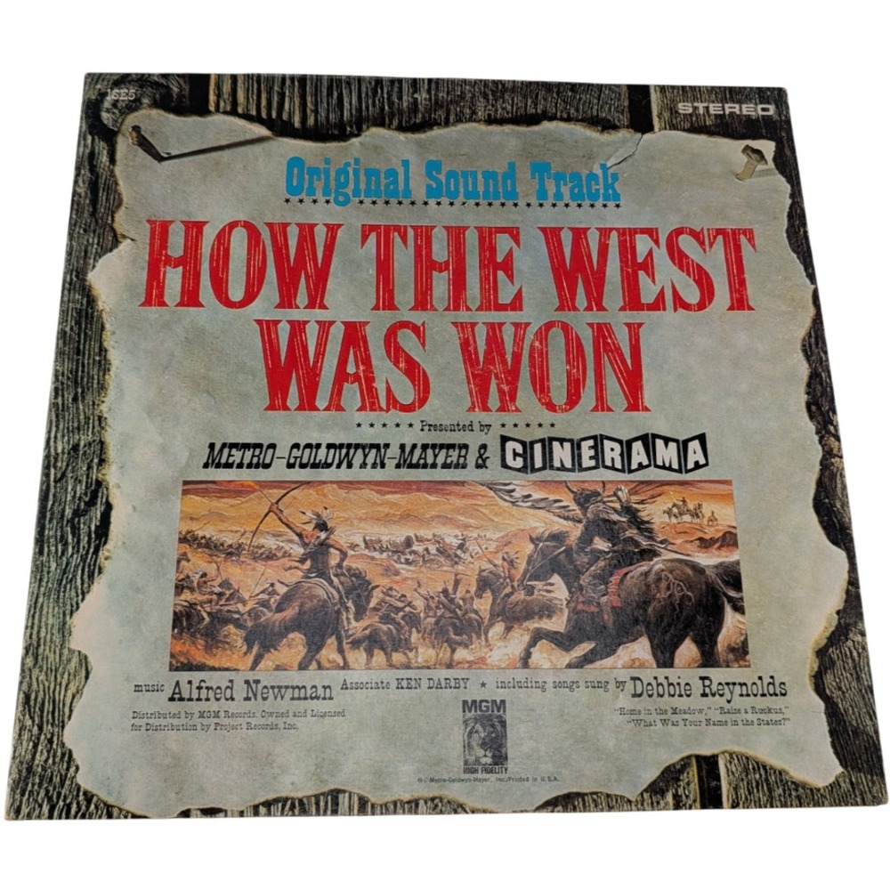 MGM How The West Was Won Soundtrack LP Vinyl 1SE5 Stereo Good 1962 OST Gatefold